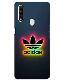 Чехол для OPPO A31 с картинкой «Неоновый Adidas»