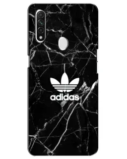 Чехол для OPPO A31 с картинкой «Белый мрамор Adidas»