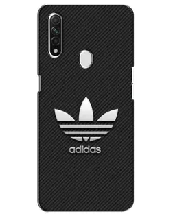 Чехол для OPPO A31 с картинкой «Adidas Карбоновая текстура»