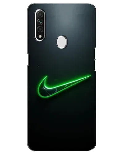 Чехол для OPPO A31 с картинкой «Неоновый контур Nike»