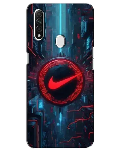 Чехол для OPPO A31 с картинкой «Техногенный стиль Nike»