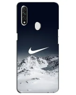 Чехол для OPPO A31 с картинкой «Nike — зимние горы»