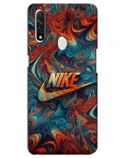 Чехол для OPPO A31 с картинкой «Nike в абстракции»