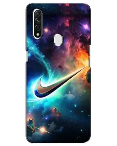 Чехол для OPPO A31 с картинкой «Космический Nike Swoosh»