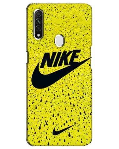 Чехол для OPPO A31 с картинкой «Желтый текстурный Nike»