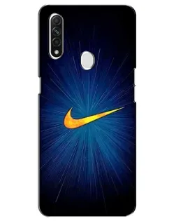 Чехол для OPPO A31 с картинкой «Синий пульс Nike»