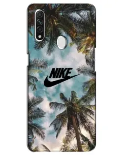 Чехол для OPPO A31 с картинкой «Тропический принт Nike»