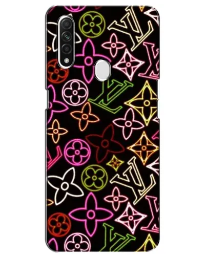 Чехол для OPPO A31 с картинкой «Неоновый микс Nike»