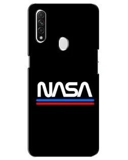 Чохол для OPPO A31 з картинкою «NASA — класика Red Blue» Чохол для OPPO A31 з картинкою «NASA — класика Red Blue»