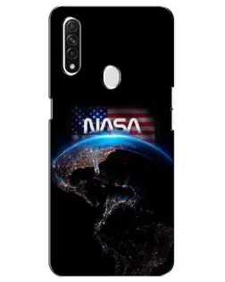 Чехол для OPPO A31 с картинкой «Земля из космоса NASA»