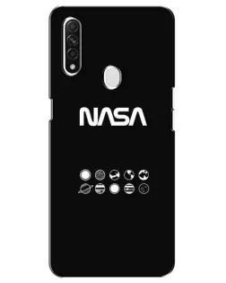 Чехол для OPPO A31 с картинкой «NASA — технический принт»