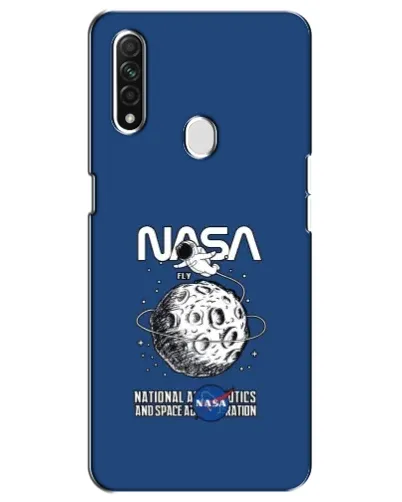 Чехол для OPPO A31 с картинкой «NASA — лунная миссия»