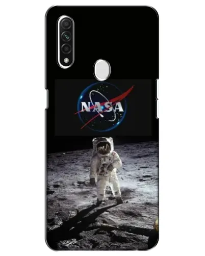 Чехол для OPPO A31 с картинкой «Астронавт на Луне»