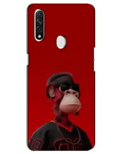 Чохол для OPPO A31 з картинкою «Bored Ape в червоному» Чохол для OPPO A31 з картинкою «Bored Ape в червоному»