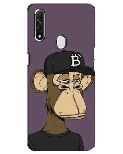 Чехол для OPPO A31 с картинкой «Bored Ape в кепке»