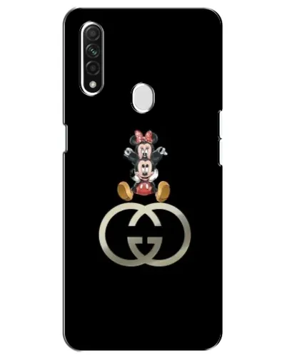 Чехол для OPPO A31 с картинкой «Минни Маус на лого»