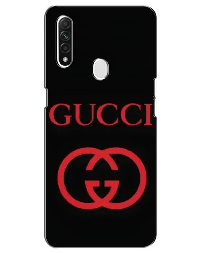 Чехол для OPPO A31 с картинкой «Gucci — красный логотип»