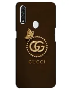 Чехол для OPPO A31 с картинкой «Gucci — золотая бабочка»