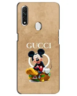 Чехол для OPPO A31 с картинкой «Микки Маус Gucci — крафт»