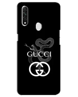 Чехол для OPPO A31 с картинкой «Gucci — серебряная змея»