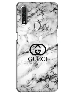 Чехол для OPPO A31 с картинкой «Gucci — мраморный шик»