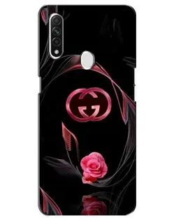 Чехол для OPPO A31 с картинкой «Gucci — неоновая роза»