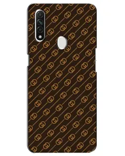Чехол для OPPO A31 с картинкой «Gucci — золотые диагонали»