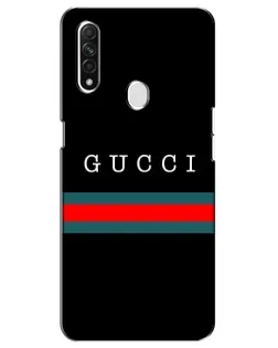 Чехол для OPPO A31 с картинкой «Gucci — красный пояс»