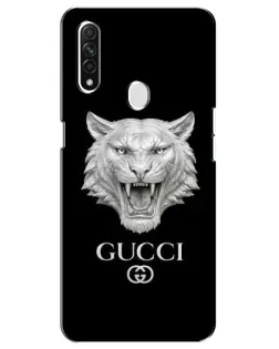Чехол для OPPO A31 с картинкой «Gucci — серебряный лев» Чехол для OPPO A31 с картинкой «Gucci — серебряный лев»