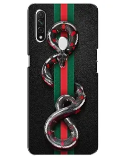 Чехол для OPPO A31 с картинкой «Gucci — змея на полосе» Чехол для OPPO A31 с картинкой «Gucci — змея на полосе»
