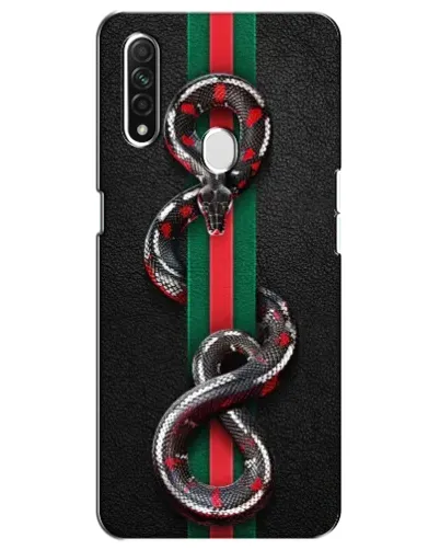 Чехол для OPPO A31 с картинкой «Gucci — змея на полосе» Чехол для OPPO A31 с картинкой «Gucci — змея на полосе»