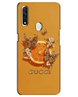 Чехол для OPPO A31 с картинкой «Gucci — золотые бабочки» Чехол для OPPO A31 с картинкой «Gucci — золотые бабочки»