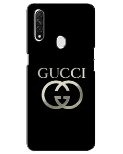 Чехол для OPPO A31 с картинкой «Gucci — золото на черном» Чехол для OPPO A31 с картинкой «Gucci — золото на черном»