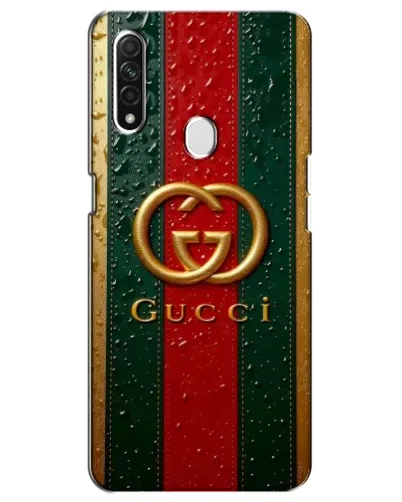 Чохол для OPPO A31 з картинкою «Gucci — фірмова смуга та золото» Чохол для OPPO A31 з картинкою «Gucci — фірмова смуга та золото»
