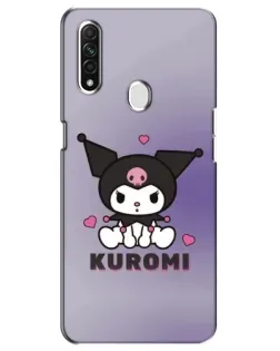 Чехол для OPPO A31 с картинкой «Kuromi — фиолетовый арт»