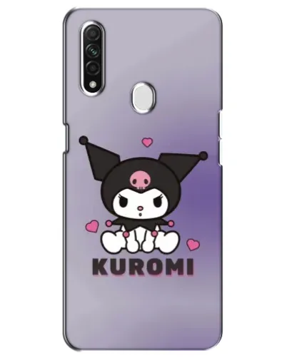 Чехол для OPPO A31 с картинкой «Kuromi — фиолетовый арт»