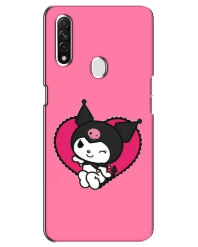 Чехол для OPPO A31 с картинкой «Kuromi — любовь в сердце»