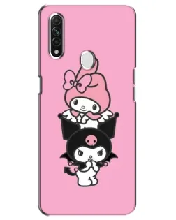 Чехол для OPPO A31 с картинкой «My Melody и Kuromi»