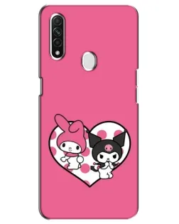 Чехол для OPPO A31 с картинкой «Kuromi и My Melody»