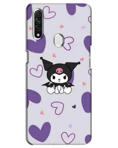 Чехол для OPPO A31 с картинкой «Kuromi и лавандовые сердца»