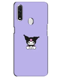 Чехол для OPPO A31 с картинкой «Kuromi — фиолетовый минимализм»