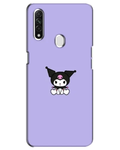 Чехол для OPPO A31 с картинкой «Kuromi — фиолетовый минимализм»
