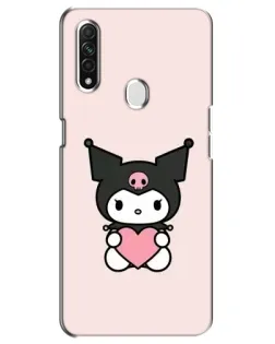 Чехол для OPPO A31 с картинкой «Kuromi и сердце»