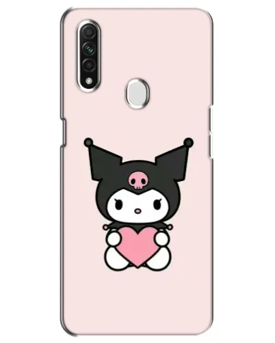 Чехол для OPPO A31 с картинкой «Kuromi и сердце»