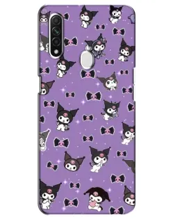 Чехол для OPPO A31 с картинкой «Kuromi — паттерн»
