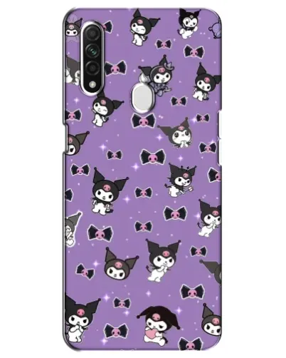 Чехол для OPPO A31 с картинкой «Kuromi — паттерн»