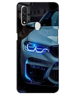 Чохол для OPPO A31 з картинкою «Погляд BMW з синіми фарами»