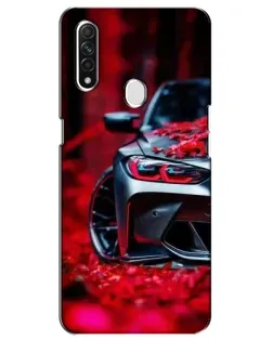 Чохол для OPPO A31 з картинкою «Спортивна BMW та квіти»