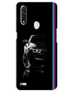 Чохол для OPPO A31 з картинкою «Силует BMW в темряві»