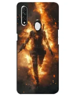 Чехол для OPPO A31 с картинкой «BMW — скорость в дожде»